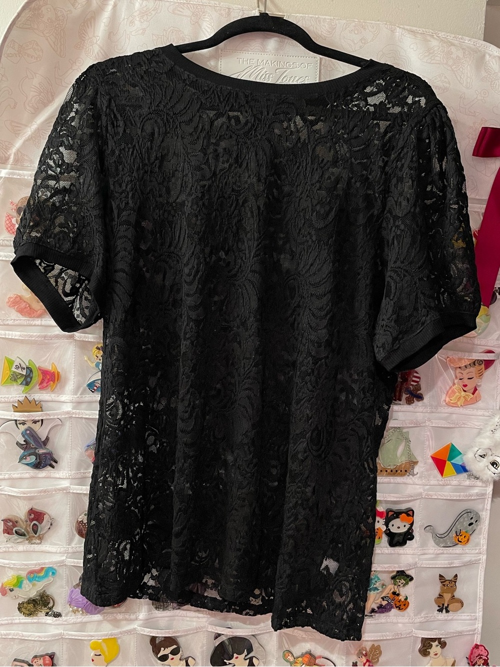 NWOT Torrid black lace top - Picture 7 of 14